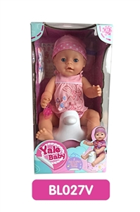 18 inches Tears doll with the function of water to pull urine with music toilet series - OBL736640