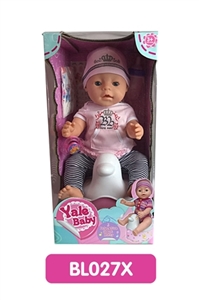 18 inches Tears doll with the function of water to pull urine with music toilet series - OBL736642