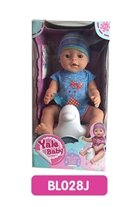 18 inches Tears doll with the function of water to pull urine with music toilet series - OBL736654