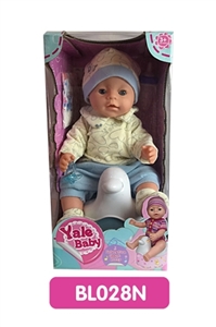 18 inches Tears doll with the function of water to pull urine with music toilet series - OBL736658