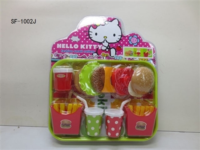 hello kitty过家家玩具汉堡拼盘 - OBL737717