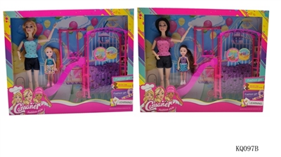 Amusement park (11 inch girl with a 5.5 inch girl) - OBL737975