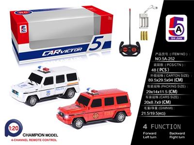 1:20奔驰 警车/消防车混装（包电） - OBL738384