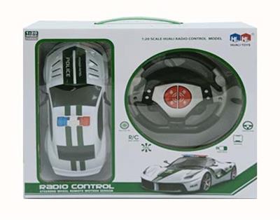 大黄蜂方向盘动力感应 四通遥控警车 - OBL738504