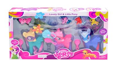 Three horses with 2 unicorn - OBL738506