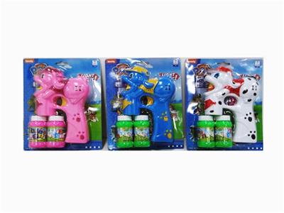 Solid color electric dog patrol bubble gun, light music 2 water - OBL738696