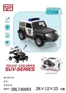 Taxi car manual assembly with light music/music box 3 AG13 (bag) - OBL740063