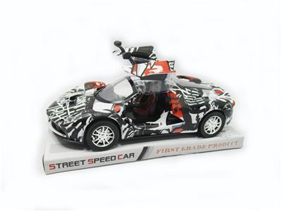 Graffiti inertia ferrari car (2 door 1:16) - OBL740074
