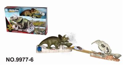 三角龙扭身带喷雾灯光恐龙IC弹射轨道 - OBL740296