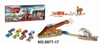 腕龙山峰拯救带喷雾灯光恐龙IC弹射轨道 - OBL740298