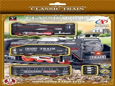 电动灯光仿古轨道火车 - OBL740308