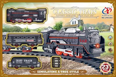 电动灯光仿古轨道火车 - OBL740310