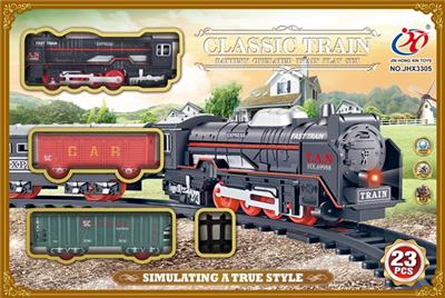 电动灯光仿古轨道火车 - OBL740311