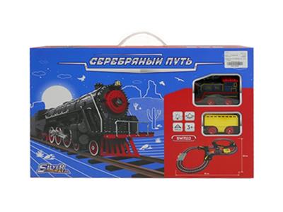 电动灯光火车声轨道火车 2AA（不包） - OBL740357