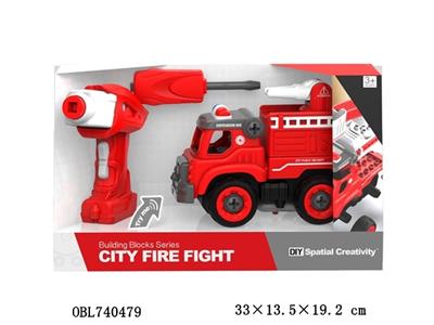遥控 消防车声音消防车 - OBL740479