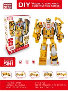 5-in-1 magnet robot light music - OBL740496