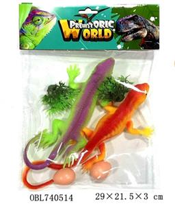 软胶蜥蜴2只装 - OBL740514