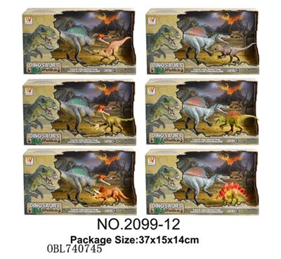 棘龙+小恐龙套装（6款混） - OBL740745