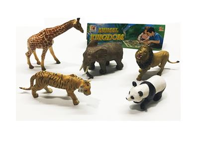 5只装仿真动物6“ - OBL740774