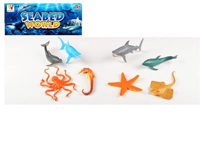 仿真海洋生物4只装 - OBL740778