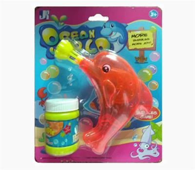 Light transparent inertia dolphins bubble gun - OBL740933