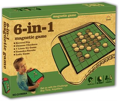 6 in 1 magnetic chess game - OBL741082