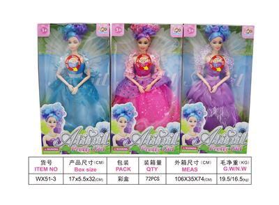 11 inch music barbie butterfly fairy light music barbie doll - OBL741653