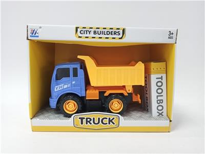 DIY disassembling cartoon truck dump trucks inertia (four-color mixed loading) - OBL741853