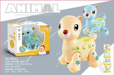 Electric cartoon educational deer - OBL743127