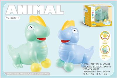 Electric music cartoon dinosaur - OBL743140