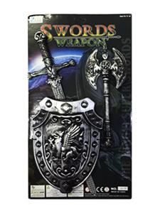 The ancient silver singlestick shield axe - OBL743219