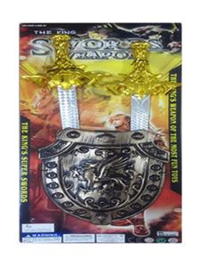 Electroplating double sword and shield - OBL743235