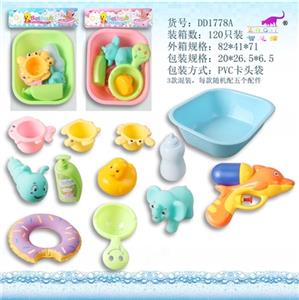 Quadrate tub water gun shower gel bottles duck doughnuts - OBL744013