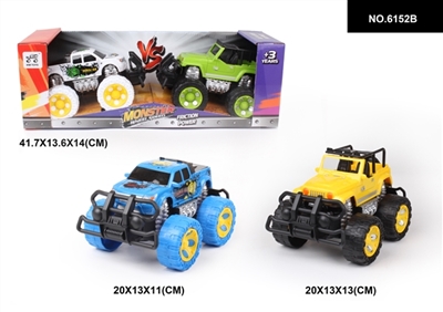 Inertial pickup cartoon simulation jeep off-road vehicles to pass - OBL744577