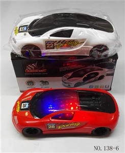 3D灯光音乐布加迪电动赛车 - OBL744771