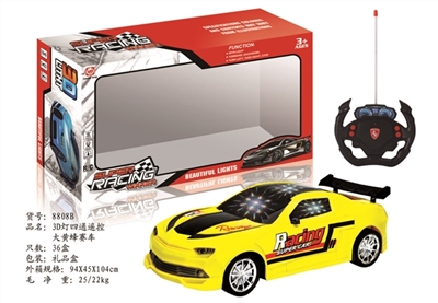 3D灯四通遥控大黄峰赛车 - OBL744811