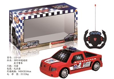 3D灯四通遥控皮卡警车 - OBL744820