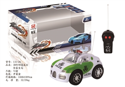 二通灯光遥控布加迪带椅座警车 - OBL744877