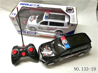 四通遥控3D灯光丰田警车 - OBL744914