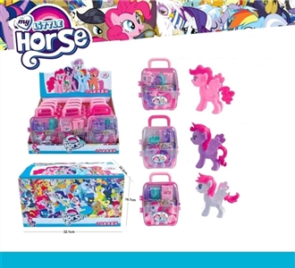 Luxury handbags assembled three conventional plastic horse - OBL745479