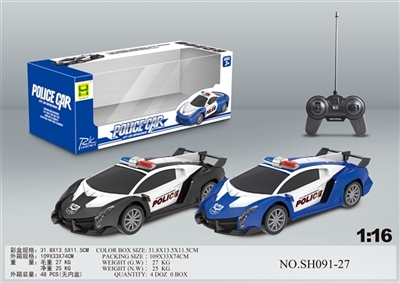 1:16警车灯光四通遥控车 - OBL745704