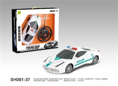 1:16警车灯光四通遥控车 - OBL745722