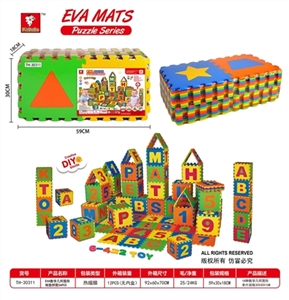 EVA数学几何图形地垫拼图36pcs - OBL745748