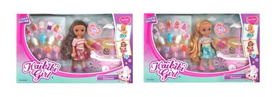 6 inch real cabbie girls ice cream car set - OBL746193