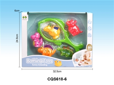 鱼网+5只喷水小恐龙 - OBL746228