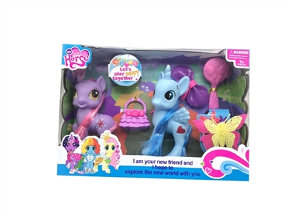 Malaysian plus pony with a comb and bag accessories - OBL746291
