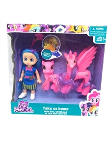 Pegasus and pony plus 6 inch dolls and accessories - OBL746292