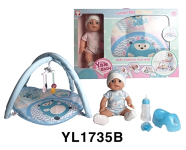 35 cm activities eyes doll with the function of water pee with carpet series - OBL746478