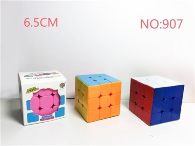 6.5 CM solid color third-order rubik’s cube 2 color mix - OBL746705