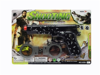 Pad printing camouflage ignition gun with handcuffs - OBL747051